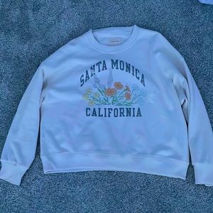 Santa Monica California American Eagle Crewneck, size small